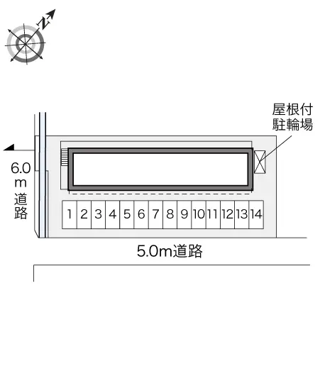 ★手数料０円★富士市五貫島　月極駐車場（LP）